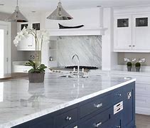 Image result for White Kitchen Dark Cabinets with Quartz Countertop
