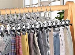 Image result for Pants Hangers Clamp Type in White