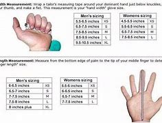 Image result for Mitten Sizes