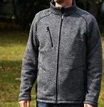Image result for Windproof Grey Fleece Jacket Men