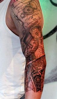 Image result for Arm Sleeve Tattoo Stencils for Men