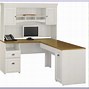 Image result for White Desk with Hutch