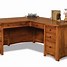 Image result for L-shaped Desk with Hutch Real-Wood