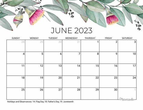 Calendar June 2023 Calendar Printable – Get Calendar 2023 Update