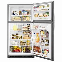 Image result for Whirlpool 21 Cu FT Top Freezer Refrigerator Lowe's
