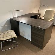 Image result for Front View of L Shaped Desk