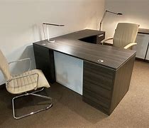 Image result for L-Shape Desk for Small Space Office Wood