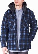 Image result for Men's Hooded Flannel Jacket, Red M
