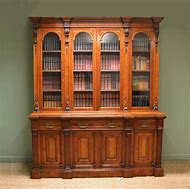Image result for Antique Library Bookcase