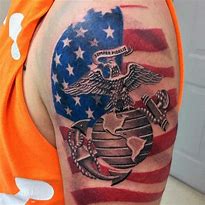 Image result for Marine Corps Tattoos for Men