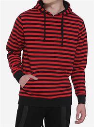 Image result for Red Black Striped Hoodie