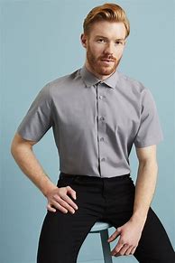 Image result for Men's Short Sleeve Black Shirt