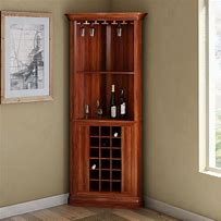 Image result for Corner Liquor Cabinet Furniture