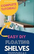 Image result for Free Plans On How to Build Floating Shelves