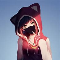 Image result for Hooded Anime Girl Drawing