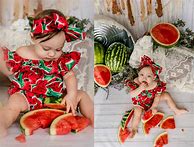 Image result for Watermelon Baby Photo Shoot