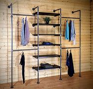 Image result for industrial pipes clothing racks