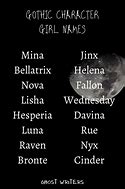 Image result for Gothic Girl Names