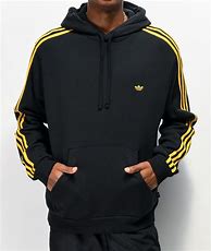 Image result for Black and Gold Adidas Hoodie Outfit