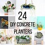 Image result for DIY Concrete Fabric Planters