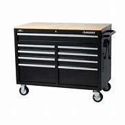 Image result for Husky 61 In. W 10-Drawer 1-Door Combination Tool Chest And Rolling Cabinet Set In Gloss Black