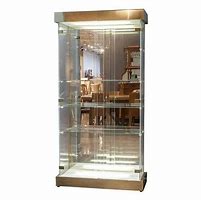 Image result for Mid Century Modern Glass Curio Cabinet