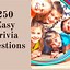 Image result for Easy Printable Trivia Questions and Answers
