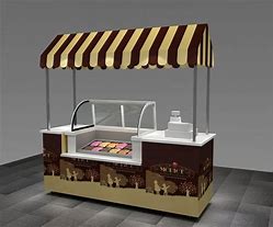 Image result for Ice Cream Display Cart