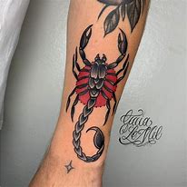 Image result for Colorful Scorpion Tattoo