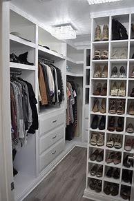 Image result for DIY Small Walk-In Closet Organization