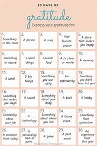 Image result for 30 Days of Thankfulness Challenge