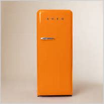 Image result for Orange Refrigerator with Ice Machine