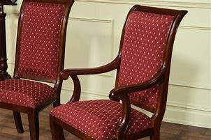 Image result for Red Upholstered Dining Room Chairs