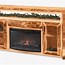 Image result for Rustic TV Stand with Electric Fireplace