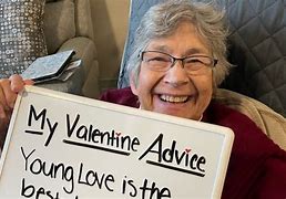Image result for Senior Citizen with Valentine's