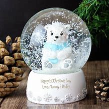 Image result for First Christmas Snow Globes