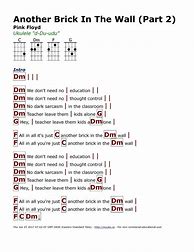 Image result for Another Brick in the Wall Lyrics Chords