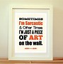 Image result for Sarcastic Wall Art