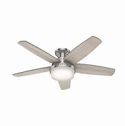 Image result for Hunter Discovery 48 LED Discovery 48" 5 Blade LED Ceiling Fan Brushed Nickel Fans Ceiling Fans Indoor Ceiling Fans