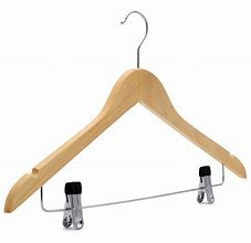 Image result for Luxury Suit Hangers Wooden Multiple Trousers