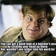 Image result for Chris Farley Tommy Boy Crazy Hair