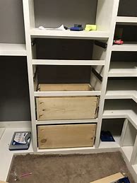 Image result for Building Closet Drawers