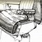 Image result for Antique Barber Chair Drawing