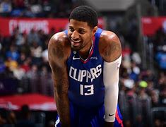 Image result for Paul George 4 Shoes White Blue 15