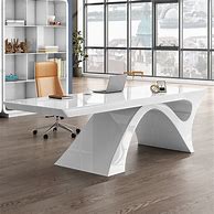 Image result for White Table Computer Desk