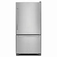 Image result for 18 Cu FT Refrigerator Bottom Freezer in Black Stainless
