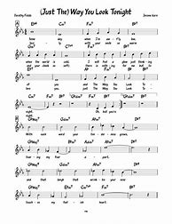 Image result for The Way You Look Tonight Lead Sheet PDF