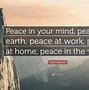 Image result for Peace in Our Time Quote
