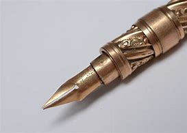 Image result for Vintage Gold Fountain Pen