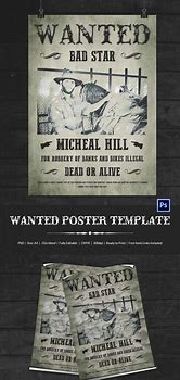 Image result for Wanted Tamplate